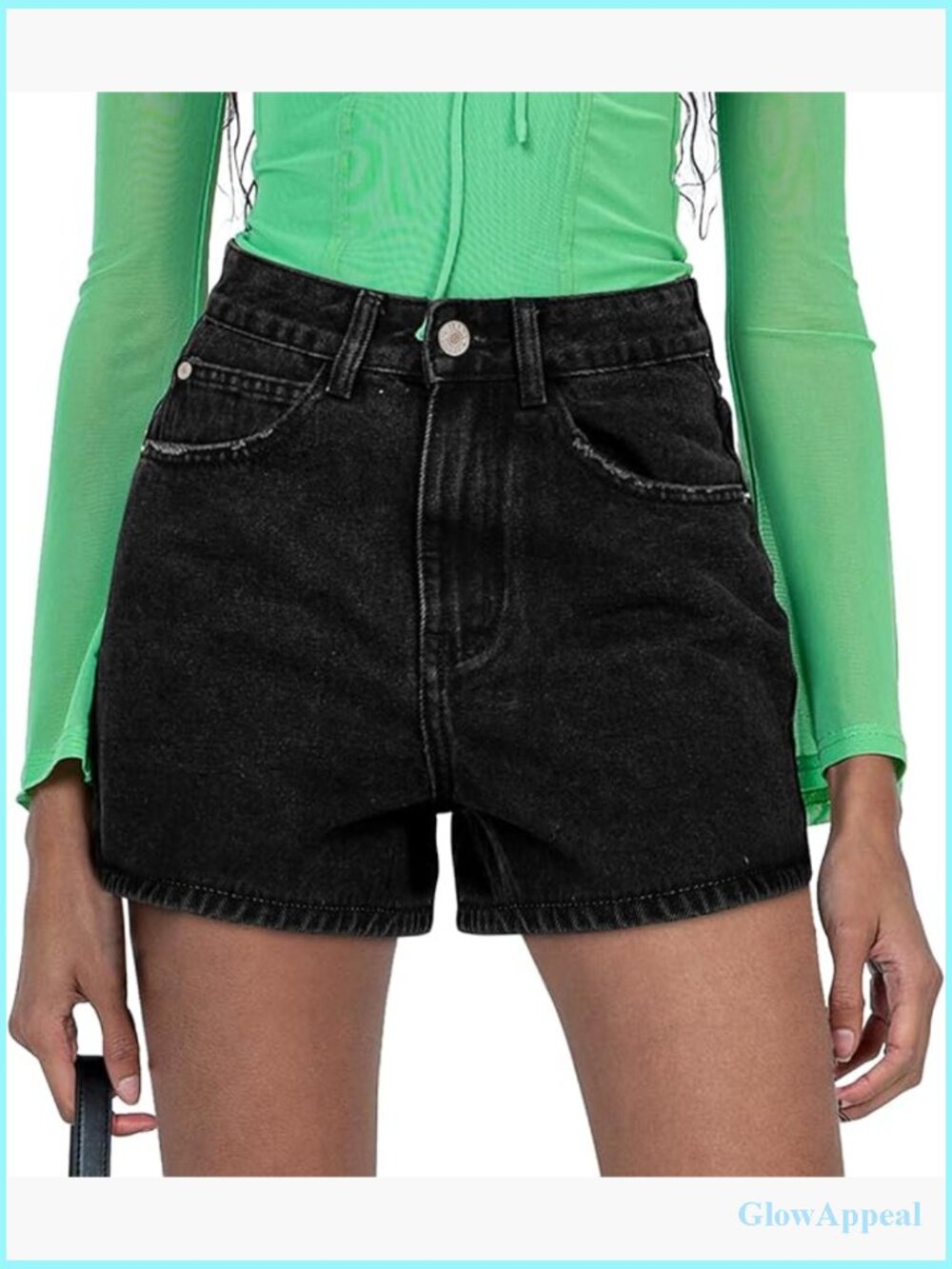 Stretchy Denim Hot Shorts High Waisted Casual Summer Jorts